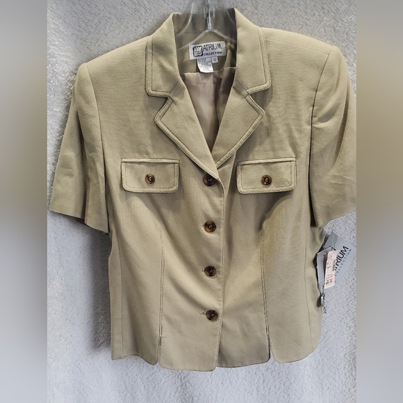 ATRIUM Jackets & Blazers - 🦋ATRIUM Vintage Y2K Short Sleeve Linen Rayon Women's Blazer Size 12